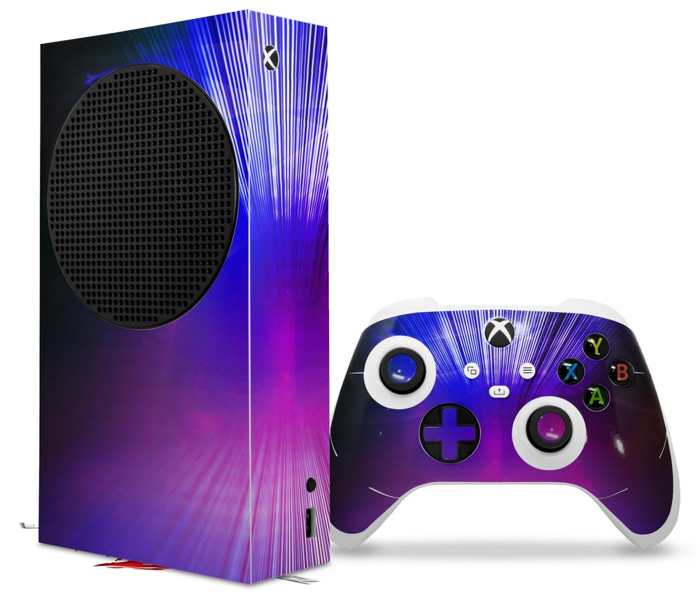 Skins XBOX Series S Console Controller Bent Light Blueish