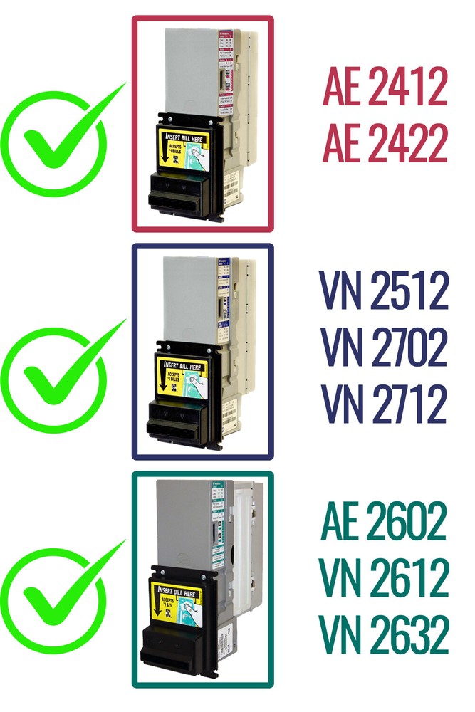 MEI MARS VN 2702 24 VOLT MDB DBV BILL ACCEPTOR / VALIDATOR HARNESS