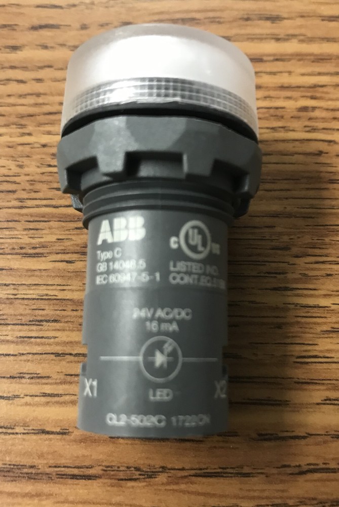 ABB CL2-502C Compact LED Pilot Light Clear 24V AC/DC, 16 mA