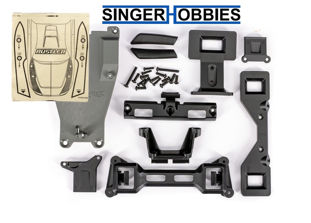 Traxxas 3734R Body Conversion Kit Clipless Rustler 2wd TRA1