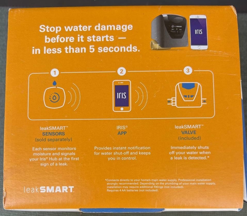 LEAK SMART Complete Home Water Protection System Leak Detection & Shut-Off