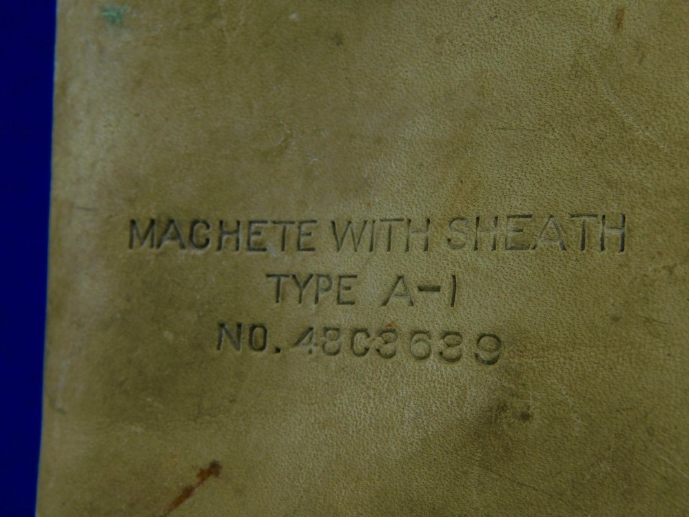 US WW2 Large Folding Machete Leather Sheath Scabbard