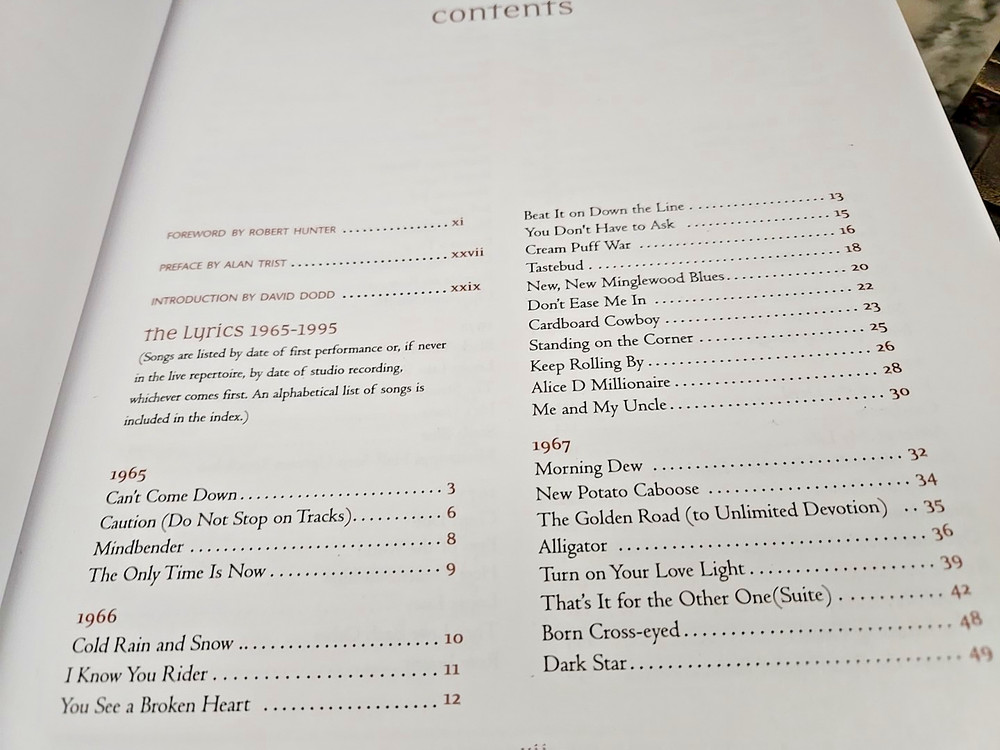 The Complete Annotated Grateful Dead Lyrics Annotations by David Dodd Hardcover