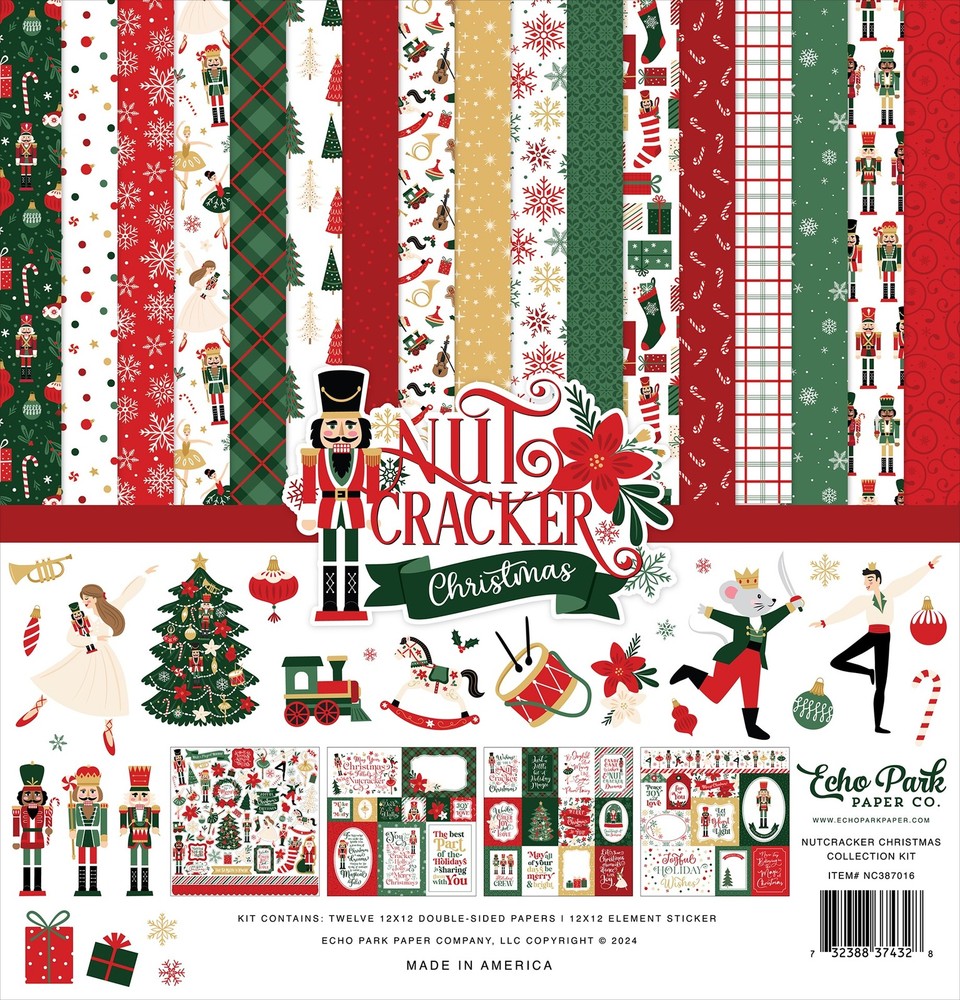 Echo Park Collection Kit 12"X12"-Nutcracker Christmas