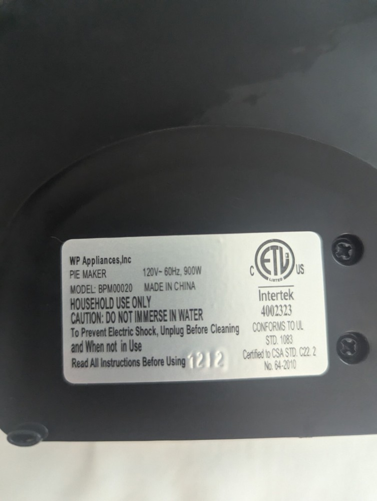 Wolfgang Puck BPM00020 Pie Maker