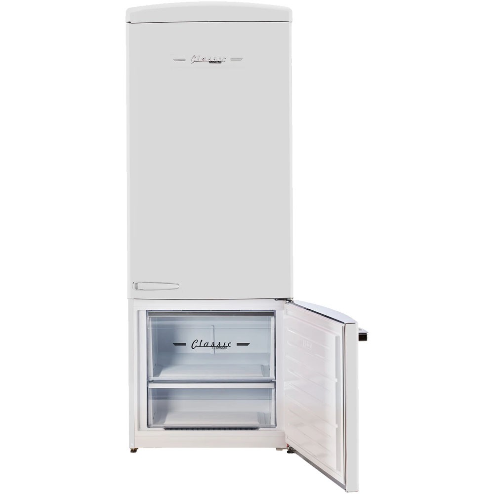 UNIQUE Classic Retro 455L 17 cu. ft. Bottom Mount Refrigerator - Marshmallow