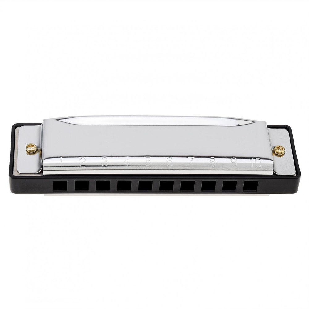 Harmonica Mouth Organ 10 Hole C Key with Case, Diatonic Harmonica Beginner Gift
