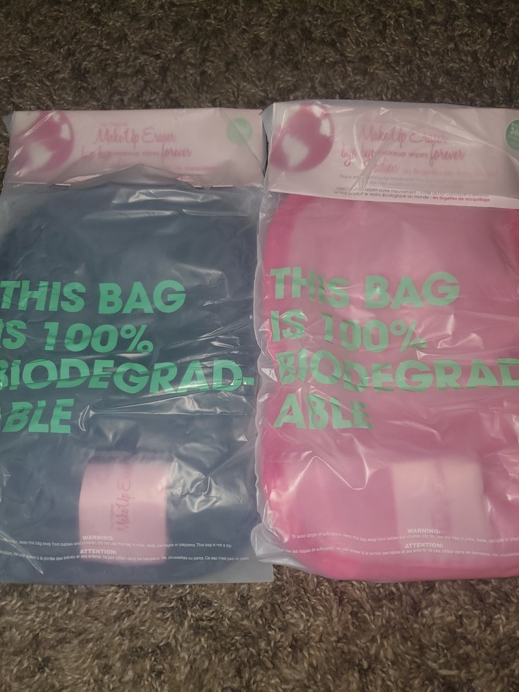 MakeUp Eraser Makeup Remover Cloth Pink & Black