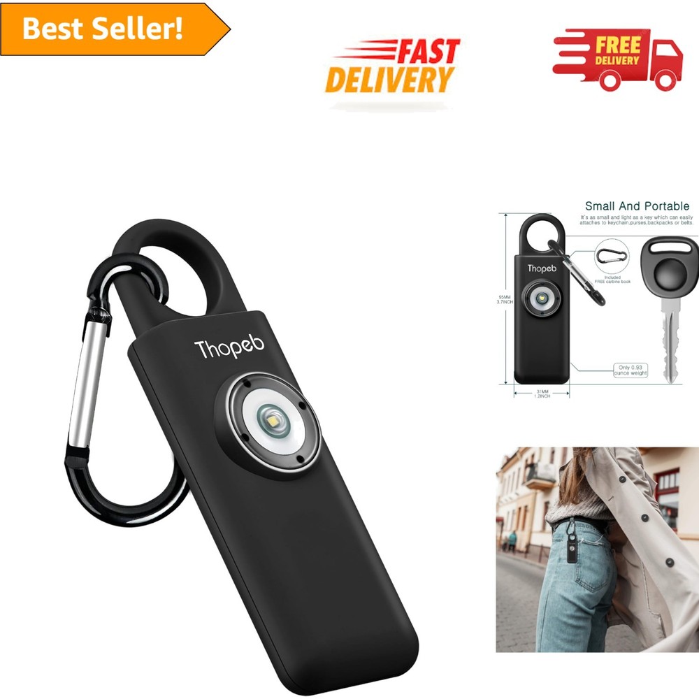 Lightweight Personal Safety Keychain with 130dB Alarm for Instant Security