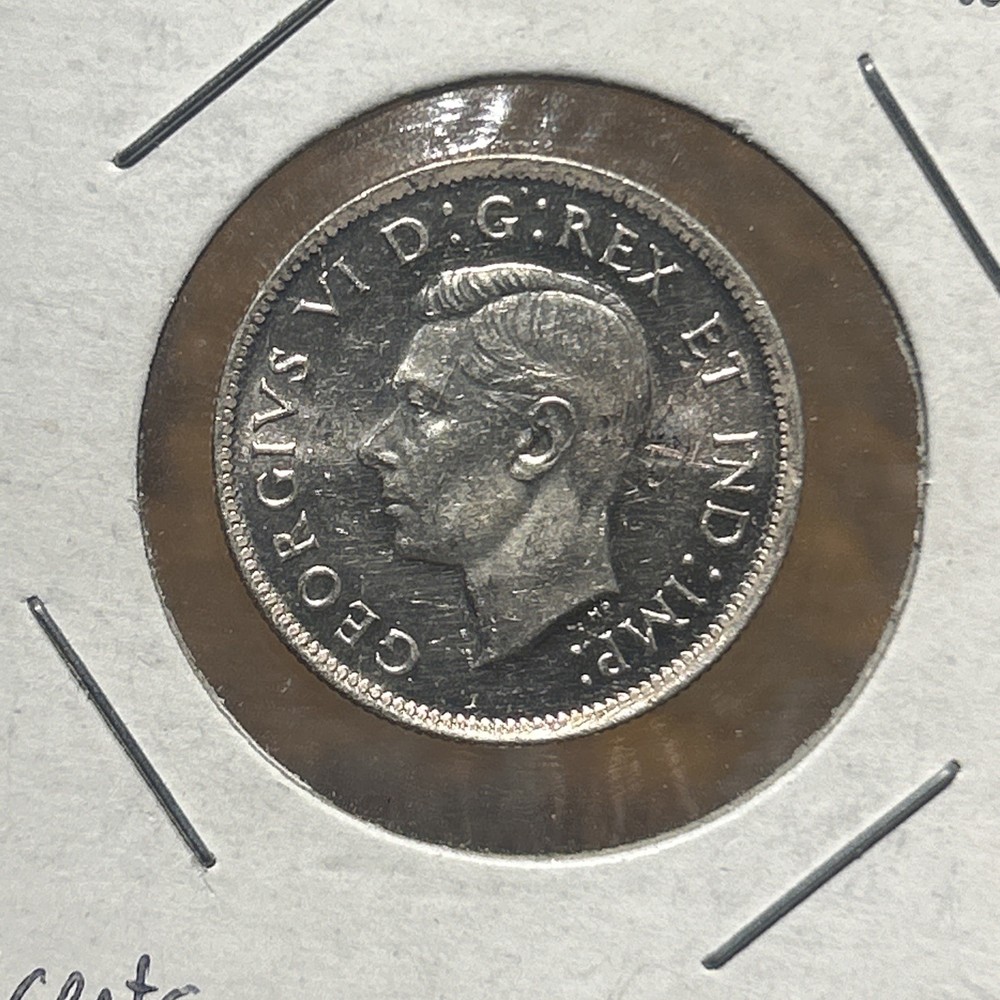 1943 Canada 25 Cents - George VI 80% Silver Uncirculated