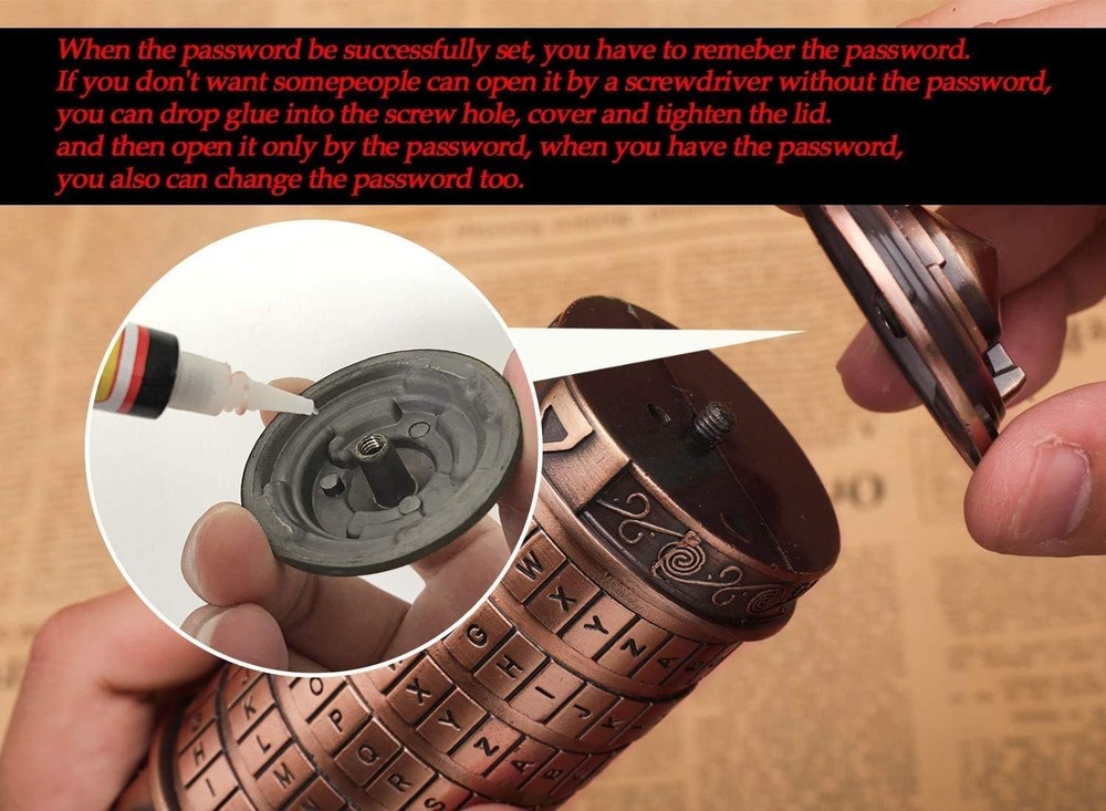 Customizable Da Vinci Code Cryptex - Lovely Anniversary & Valentine's Present