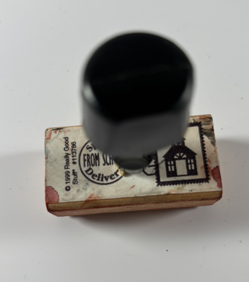 Special Delivery from School Rubber Stamp
