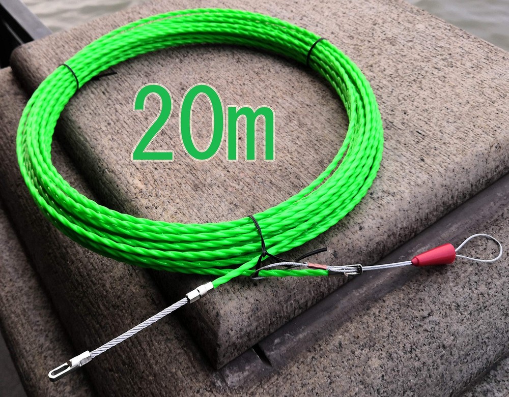 20m Electrical Wire Cable Fish Tape Threader Wire Puller for Pulling Wire Lin...