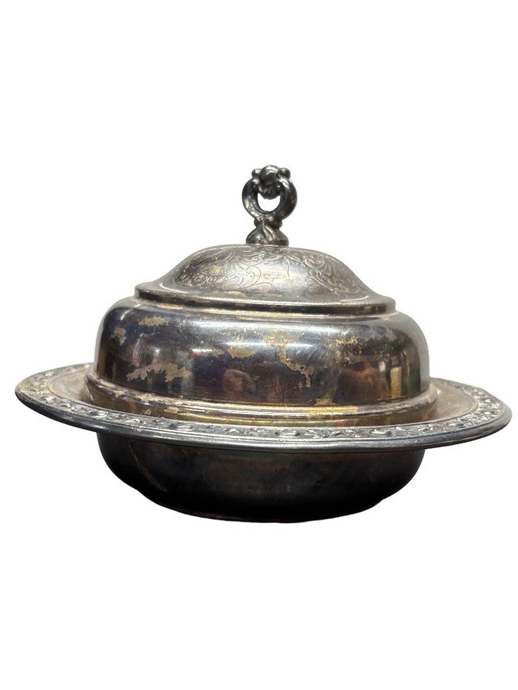 Vintage Silver Plated Chafing Dish Buffet Server Collectible
