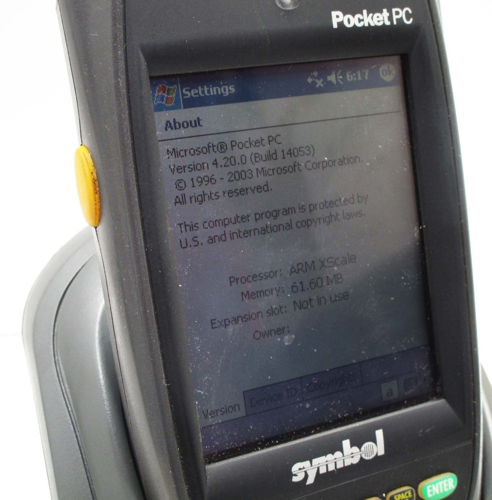 SYMBOL PPT8866 Barcode Scanner Mobile Computer Set with Trigger Handle