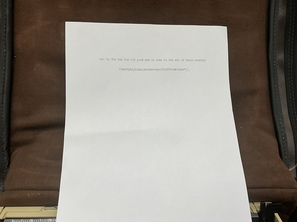 Smith Corona Automatic Electric Typewriter Model 3LRB With Soft Case, Works