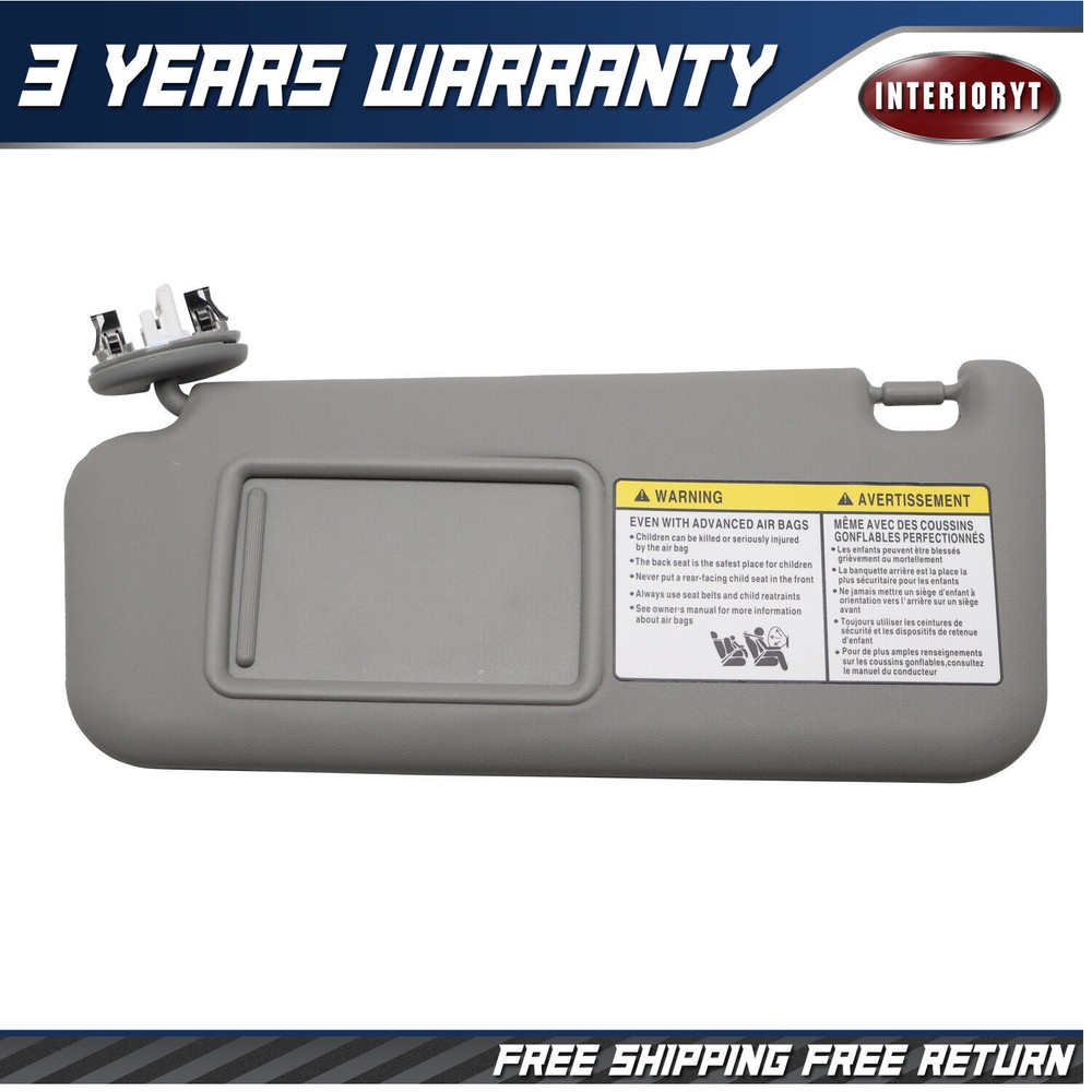 For Toyota RAV4 2006- 2012 Left Driver Side Sun Visor Gray Shade Shield