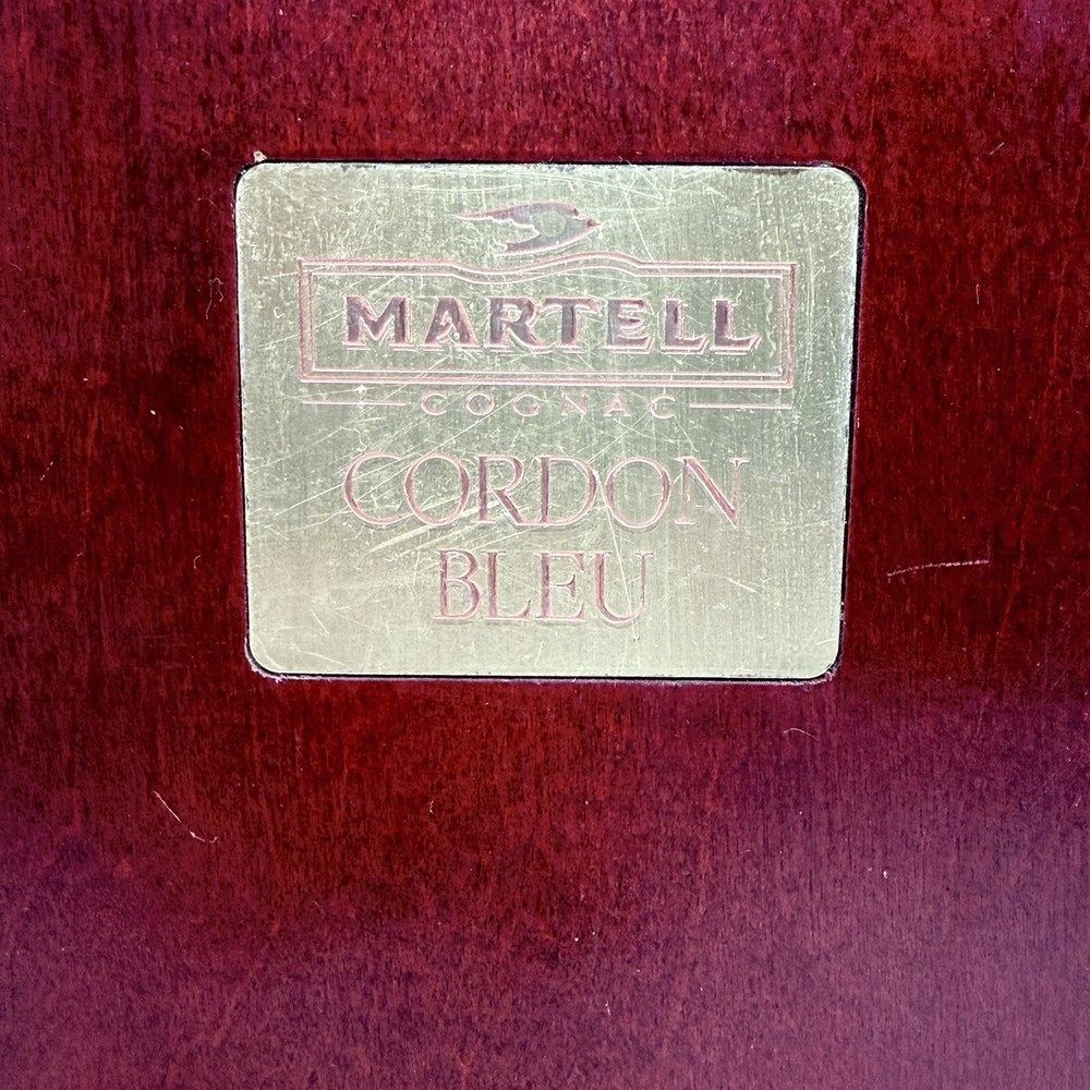 Martell Cognac Cordon Bleu Empty Wood Storage Box