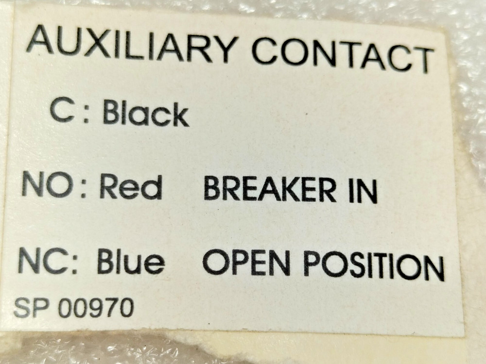 Auxiliary Contact Sl 97297 Assembly