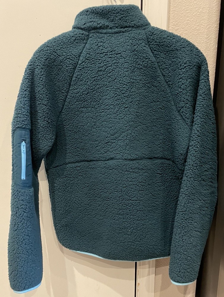 Under Armour Pullover 1/4 Zip Fleece Jacket Pockets Blue Loose Medium