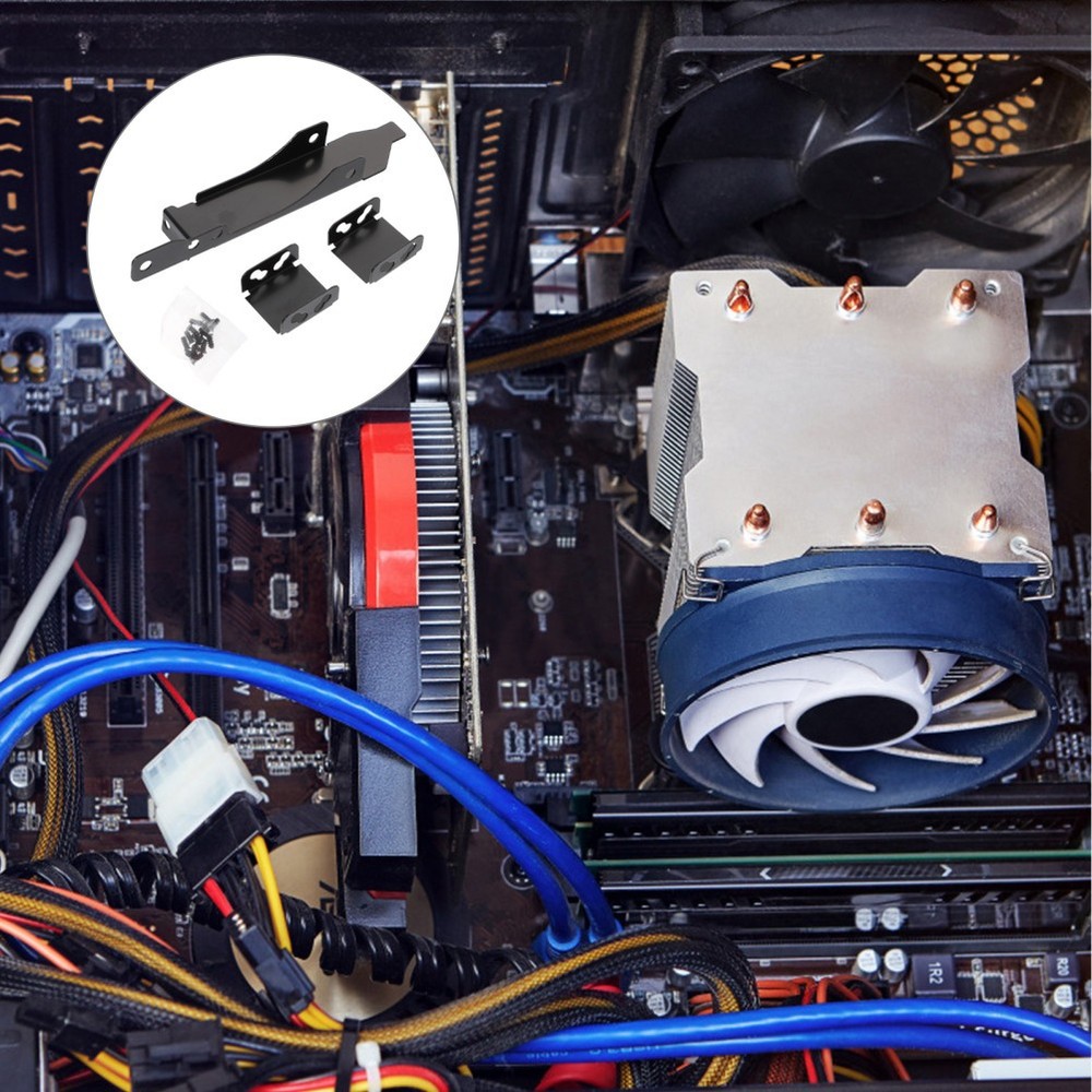 Computer Cooling Bracket Radiator Fan Mounting Kit Graphics Holder