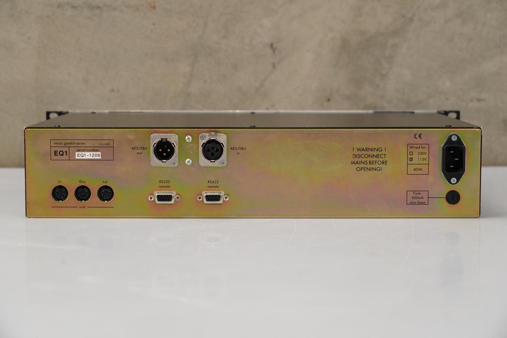 Weiss EQ1 EQ1-MK2 Digital Equalizer #56755