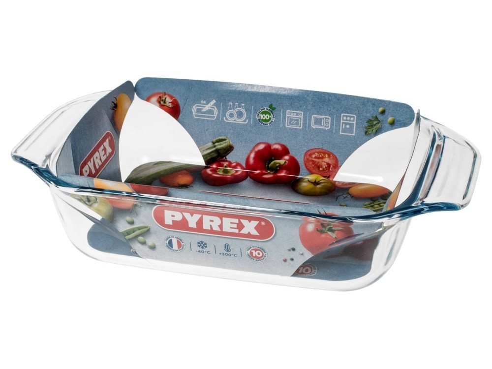 Pyrex Rectangular Baking Dish In Tempered Glass 28X17 Cm; Capacity 1.4 L