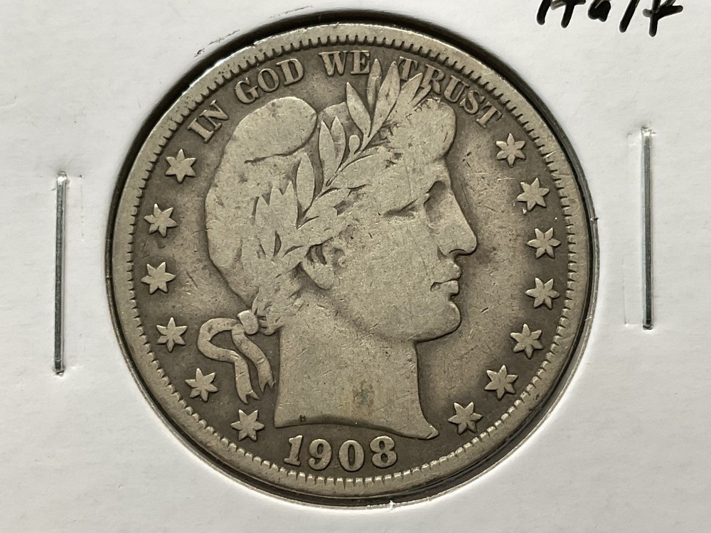 1908-P Barber Half