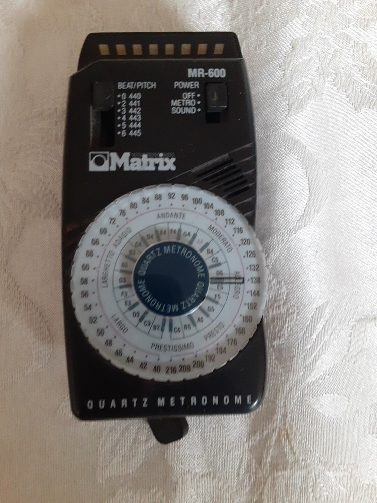 Matrix MR-600 Quartz Metronome w/ LED Pendulum Simulation & Down Beat Accent