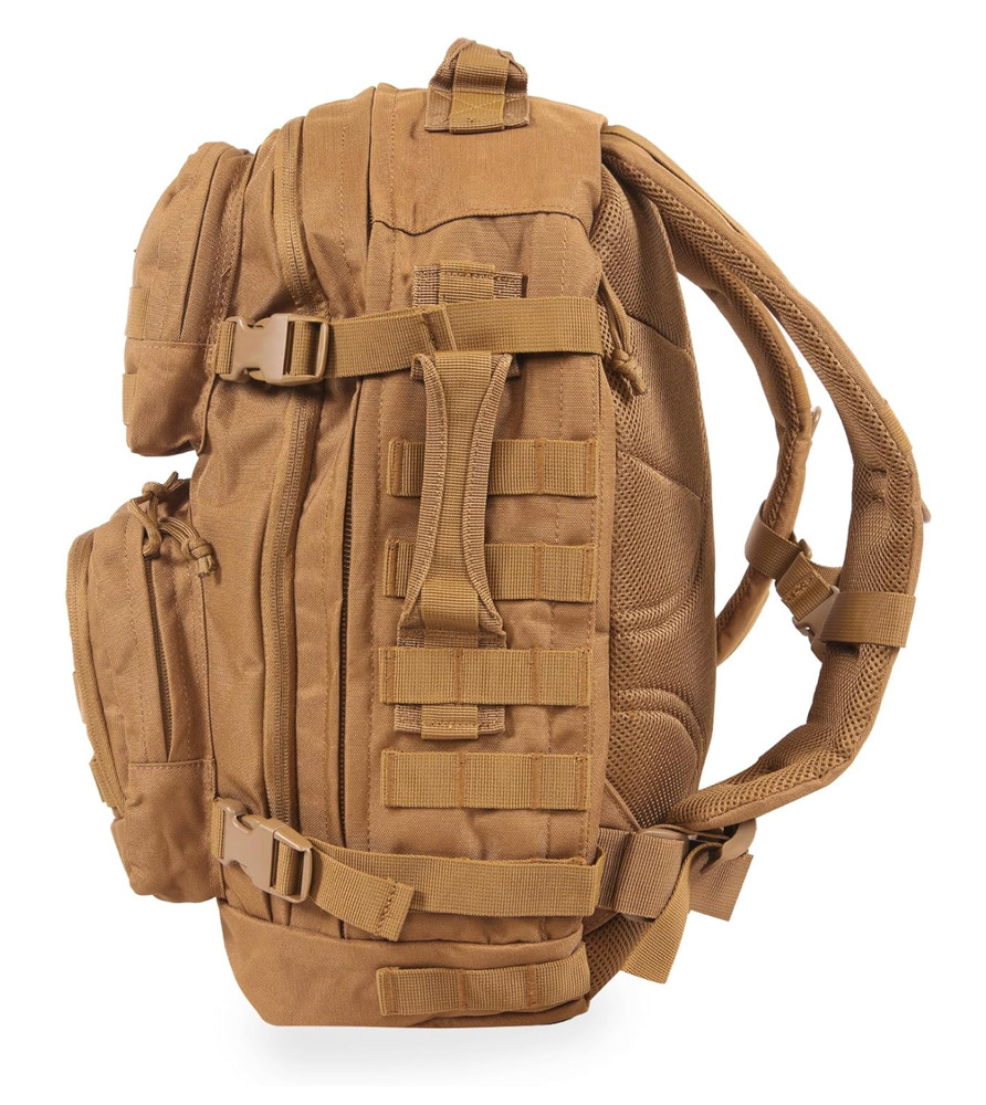 Highland Tactical Backpack Major Heavy Duty MOLLE WEB HOOK-LOOP, Tan