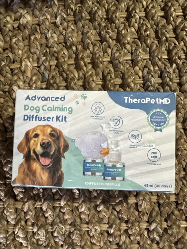 Sealed TheraPetMD Advanced Dog Calming Diffuser Kit 1 Diffuser 2 Refill + Bottle