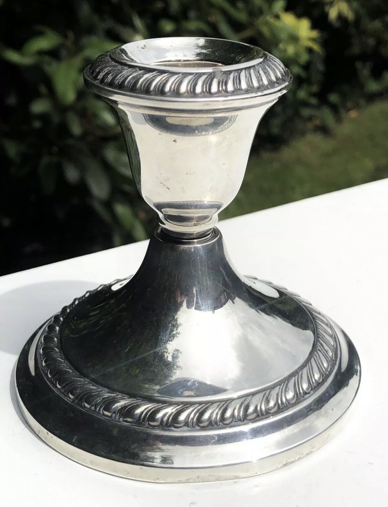 Gorham American Sterling Silver Hallmarked Ornate Candle Stick