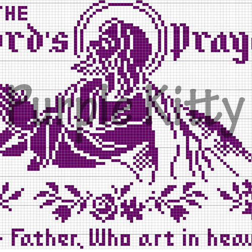 The Lord's Prayer Filet Crochet Pattern | Vintage Mail Order 703