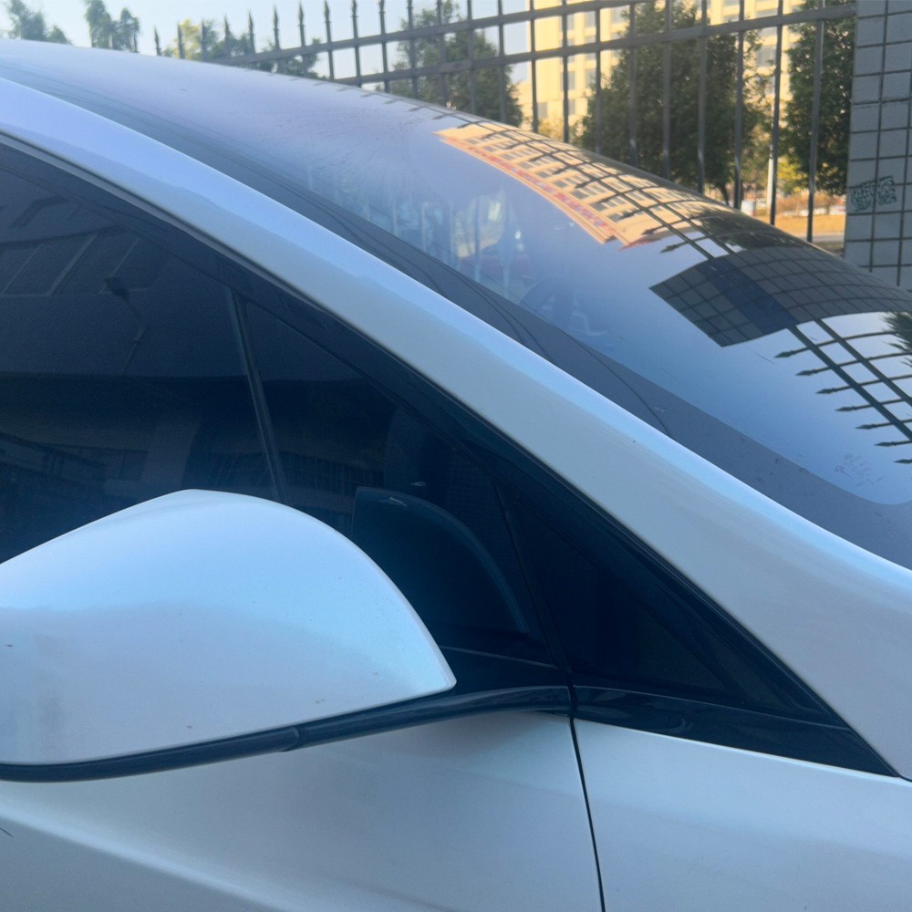 Glossy Black Chrome Delete Window Trims For Tesla Model X 2016-2020
