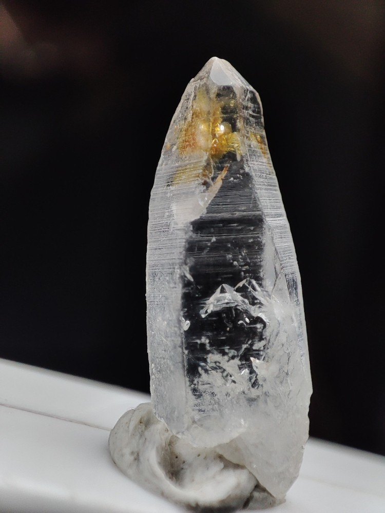 Petroleum Scepter Quartz Crystal Having Good Luster& Beautiful Growth.