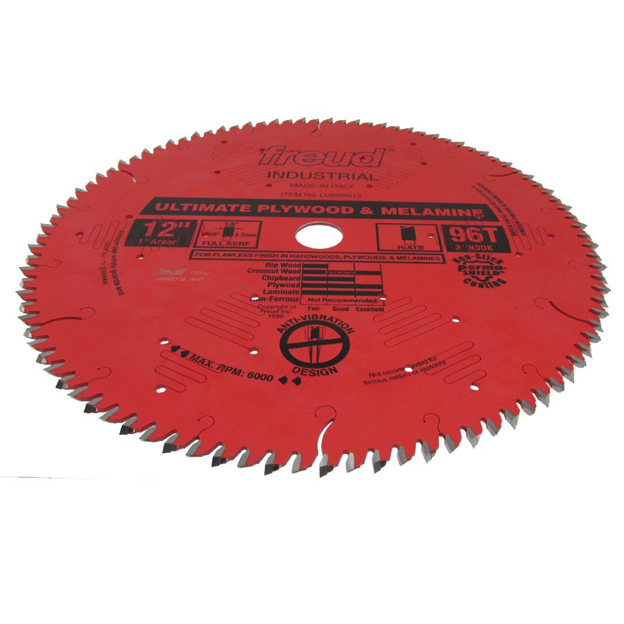 Freud LU98R012 12" 96TCG Industrial Single-Sided Laminate Blade