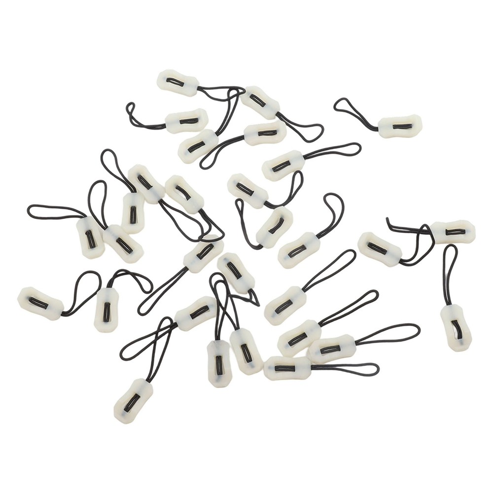 30pcs Luminous Zipper Pulls for Camping Backpack Luggage Replacement Rope