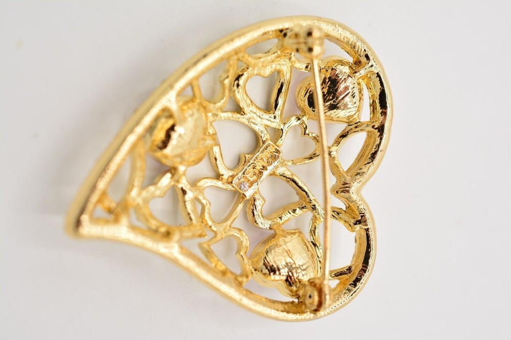 Monet Heart Pin (In Original Box)