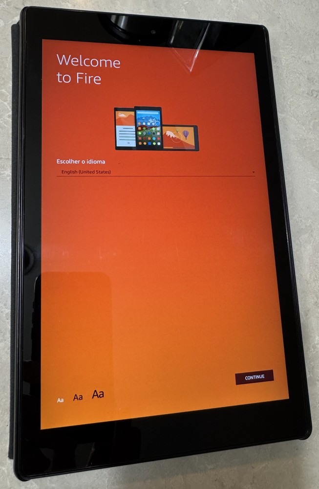 Amazon Fire HD10 7th Generation Black 32GB Bundle - Includes Case & Charger