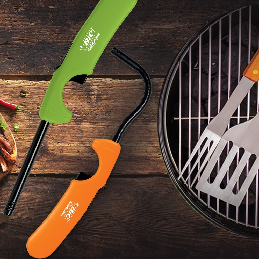 BIC Multi-purpose Classic Edition Lighter & Flex Wand Lighter, 4-Pack