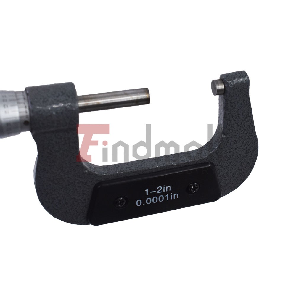 HiGH PRECISION 1 - 2 INCH STANDARD OUTSIDE MICROMETER .0001"