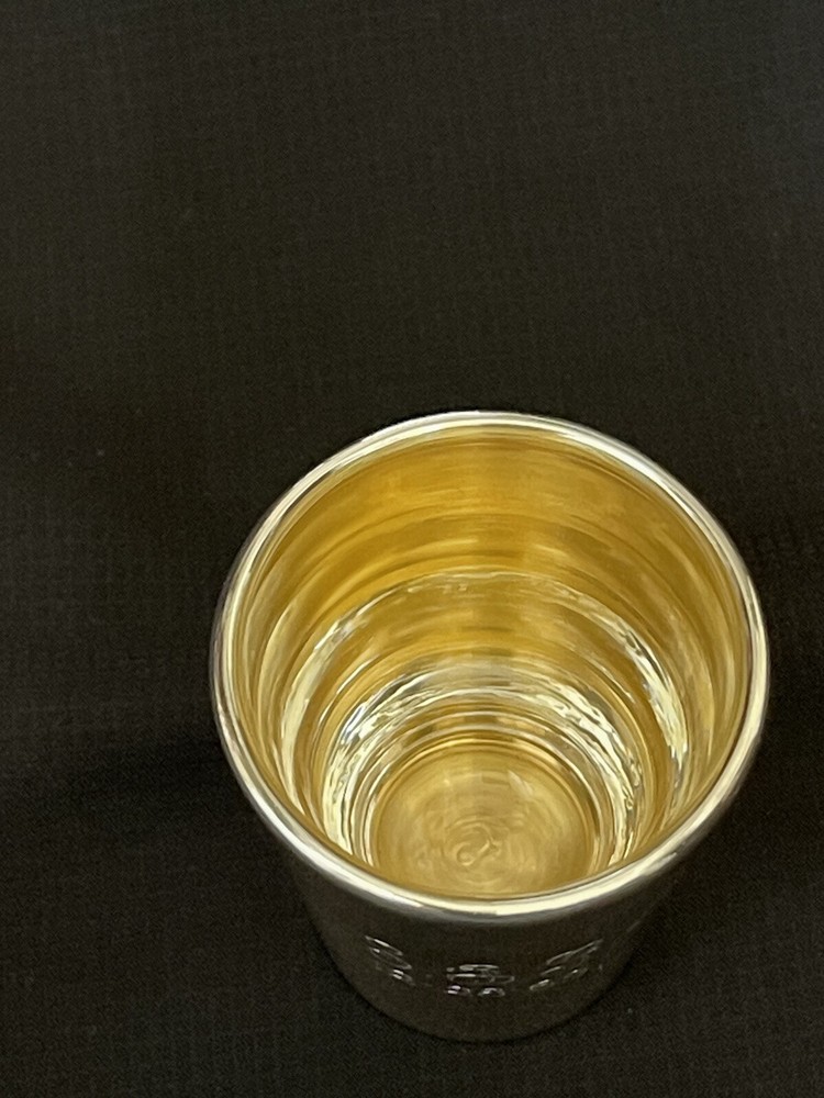 Reed & Barton X77 Sterling Silver Jigger Shot Glass With Monogram
