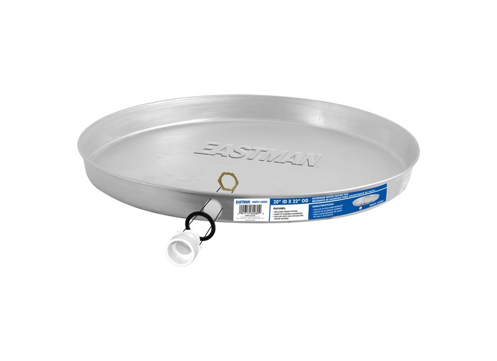 Eastman 60080 Water Heater Pan Aluminum Electric or Gas 20"