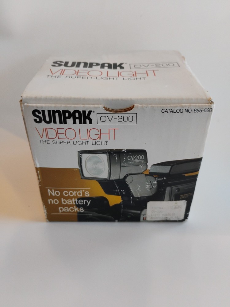 New Open Box Sunpak CV-200 Video Light