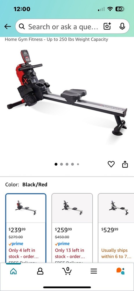 Stamina 35-1102BR Magnetic Rowing Machine