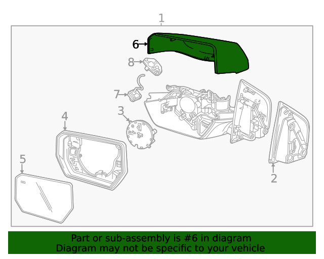 Genuine GM Mirror Cover 85803064