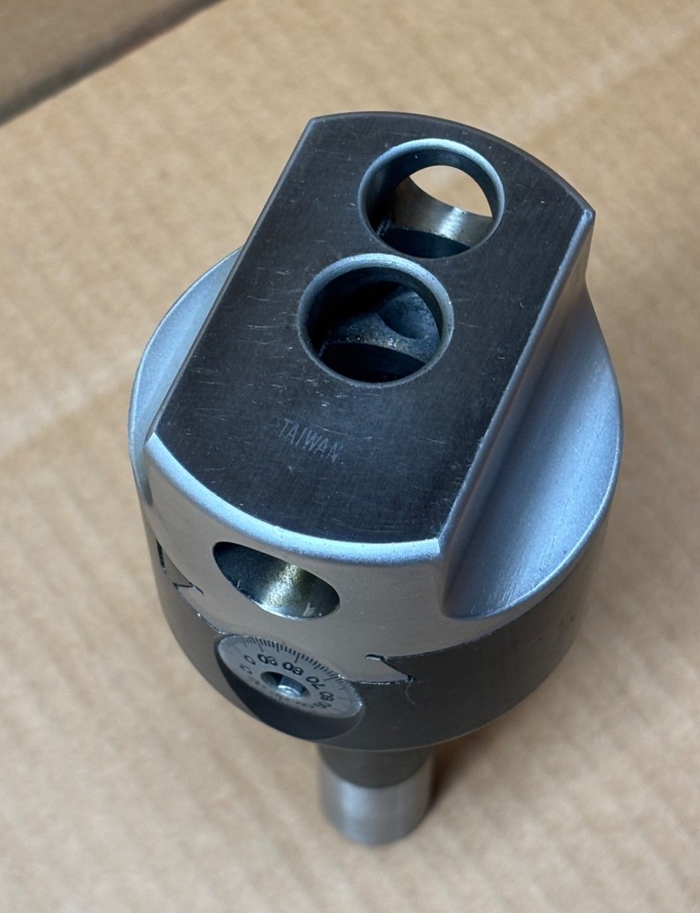 Offset 3/4" Boring Head w/R8 Shank 3" Body Diameter Threaded Mount - NICE
