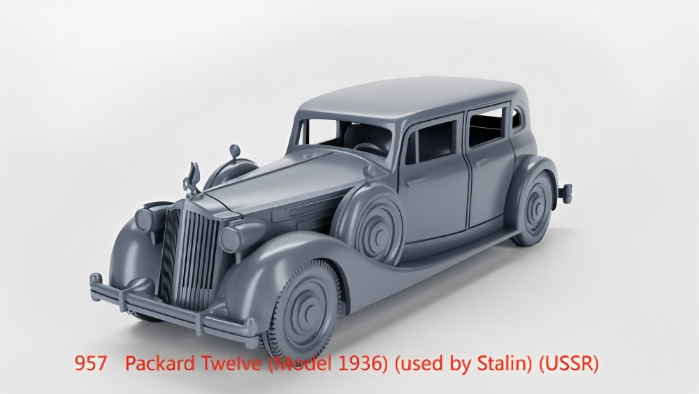 3D Printing 1/72 American   Packard Twelve Car Unpainted