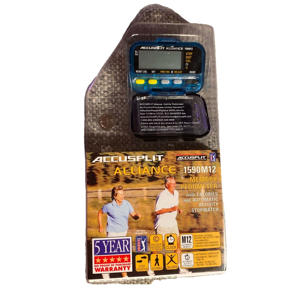Accusplit Alliance 1590M12 Memory Pedometer