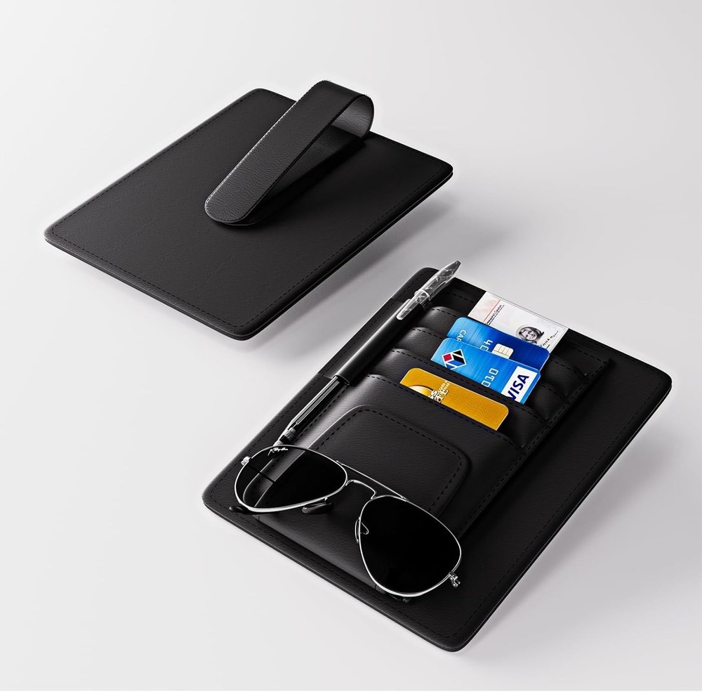 Auto Car Sun Visor Organizer, Multifunctional Auto Interior Accessories Storage